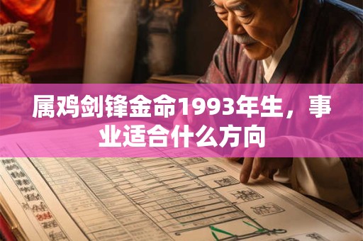 属鸡剑锋金命1993年生，事业适合什么方向