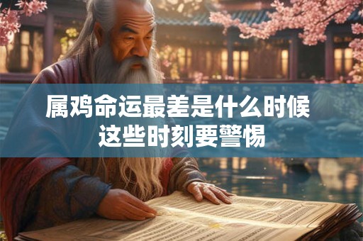 属鸡命运最差是什么时候 这些时刻要警惕