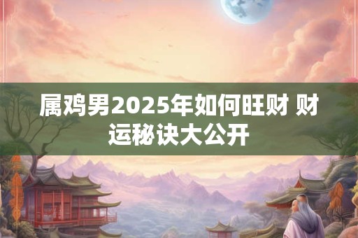 属鸡男2025年如何旺财 财运秘诀大公开