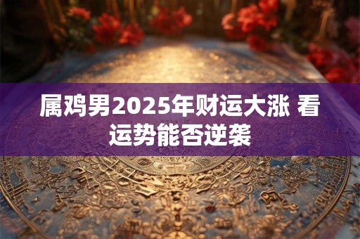 属鸡男2025年财运大涨 看运势能否逆袭