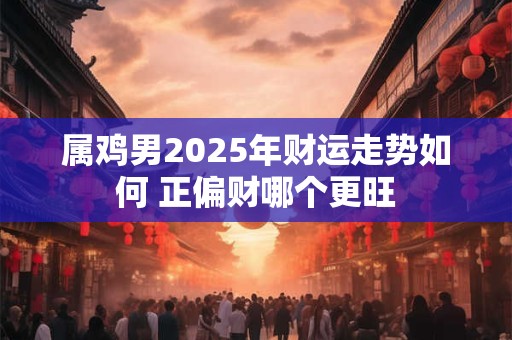 属鸡男2025年财运走势如何 正偏财哪个更旺