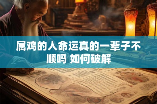 属鸡的人命运真的一辈子不顺吗 如何破解