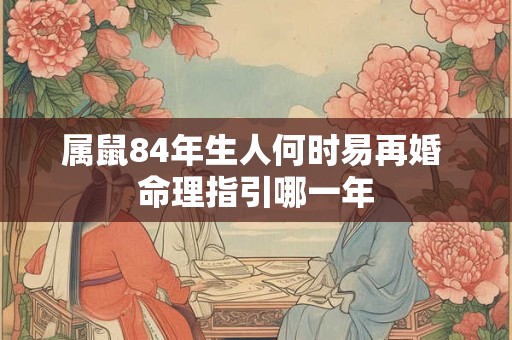 属鼠84年生人何时易再婚 命理指引哪一年