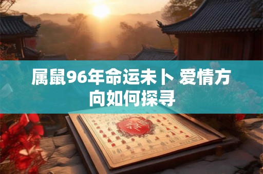属鼠96年命运未卜 爱情方向如何探寻