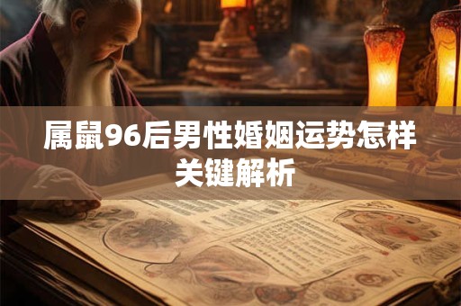 属鼠96后男性婚姻运势怎样 关键解析