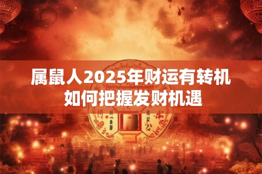 属鼠人2025年财运有转机 如何把握发财机遇
