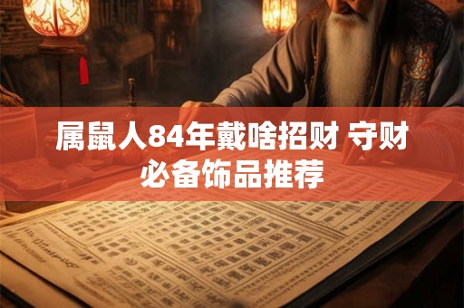 属鼠人84年戴啥招财 守财必备饰品推荐