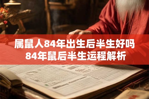 属鼠人84年出生财运不顺 如何布局才能旺财