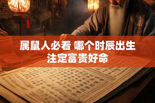属鼠人必看 哪些风水图能助你发大财