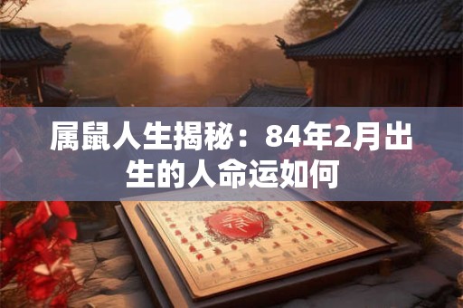 属鼠人生揭秘：84年2月出生的人命运如何