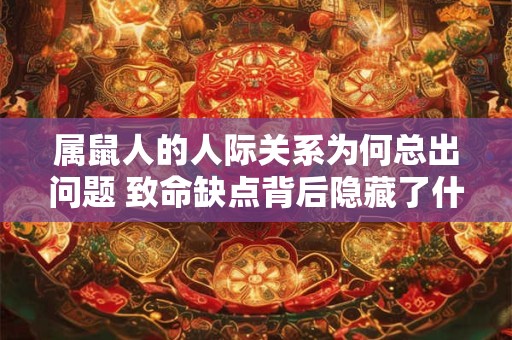 属鼠人的人际关系为何总出问题 致命缺点背后隐藏了什么