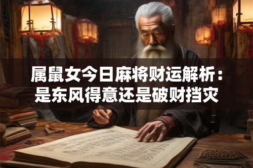 属鼠女今日麻将财运解析：是东风得意还是破财挡灾
