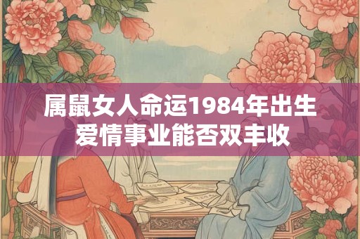 属鼠女人命运1984年出生 爱情事业能否双丰收