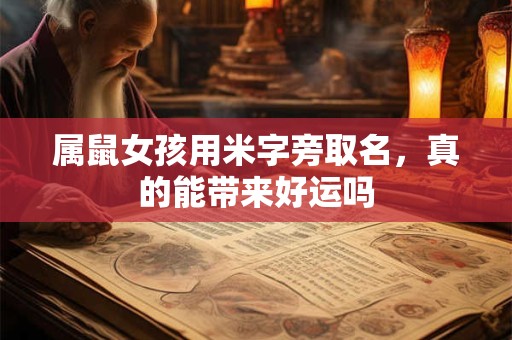 属鼠女孩用米字旁取名，真的能带来好运吗