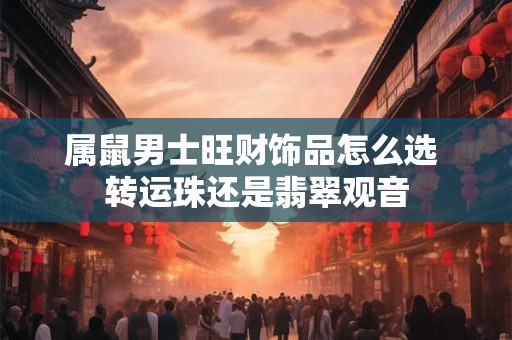 属鼠男士旺财饰品怎么选 转运珠还是翡翠观音