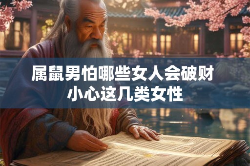 属鼠男怕哪些女人会破财 小心这几类女性