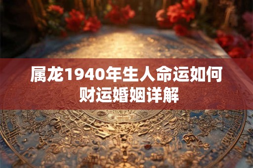 属龙1976年出生运势怎样 生肖命理全解析