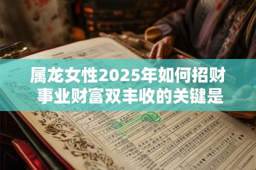 属龙女性2025年如何招财 事业财富双丰收的关键是什么