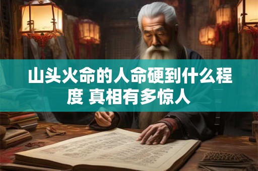 山头火命的人命硬到什么程度 真相有多惊人