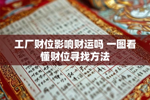 工厂财位影响财运吗 一图看懂财位寻找方法
