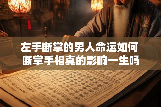 左手断掌的男人命运如何 断掌手相真的影响一生吗