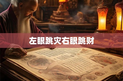 左眼跳灾右眼跳财