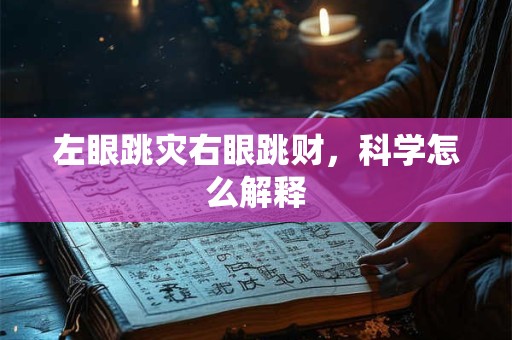 左眼跳灾右眼跳财，科学怎么解释