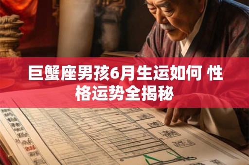 巨蟹座女孩六月出生注定富贵 真相如何