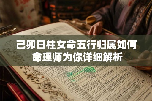 己卯日柱女命五行归属如何 命理师为你详细解析