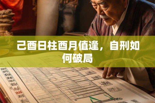 己酉日柱酉月值逢，自刑如何破局