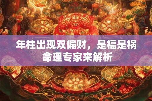 年柱出现双偏财，是福是祸 命理专家来解析