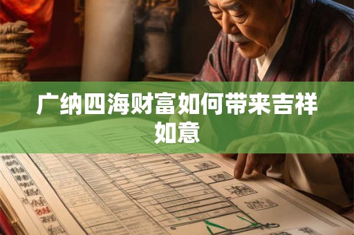 广纳四海财富如何带来吉祥如意