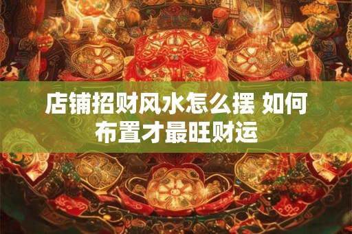 店铺招财风水怎么摆 如何布置才最旺财运