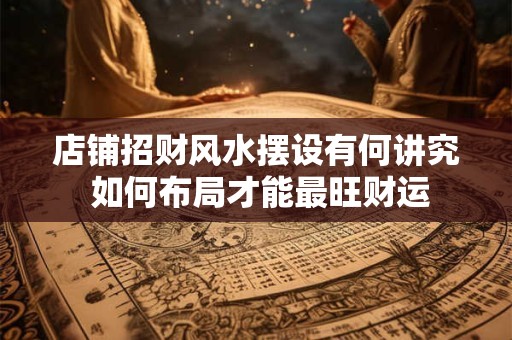 店铺招财风水摆设有何讲究 如何布局才能最旺财运