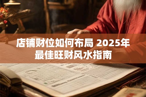 店铺财位如何布局 2025年最佳旺财风水指南