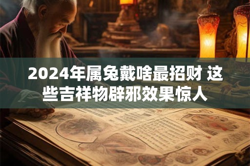 2024年属兔戴啥最招财 这些吉祥物辟邪效果惊人