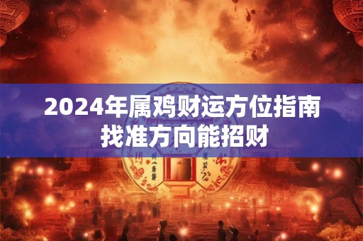 2024年属鸡财运方位指南 找准方向能招财