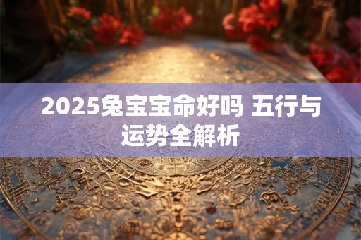2025兔宝宝命好吗 五行与运势全解析