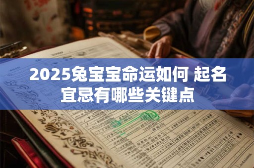 2025兔宝宝命运如何 起名宜忌有哪些关键点
