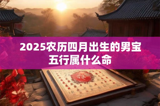 2025农历四月出生的男宝五行属什么命
