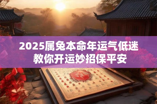 2025属兔本命年运气低迷 教你开运妙招保平安