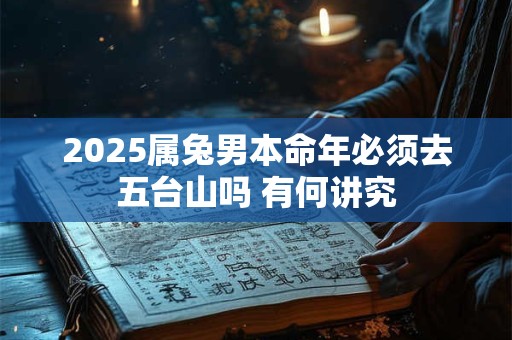 2025属兔男本命年必须去五台山吗 有何讲究