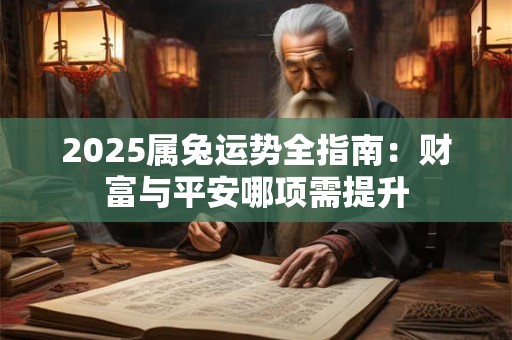2025属兔运势全指南：财富与平安哪项需提升