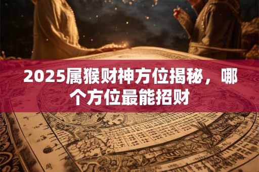 2025属猴财神方位揭秘，哪个方位最能招财