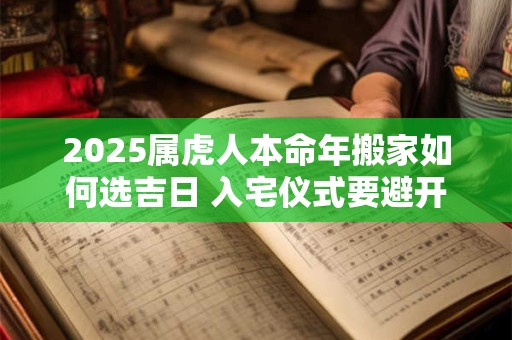 2025属虎人本命年搬家如何选吉日 入宅仪式要避开哪些讲究