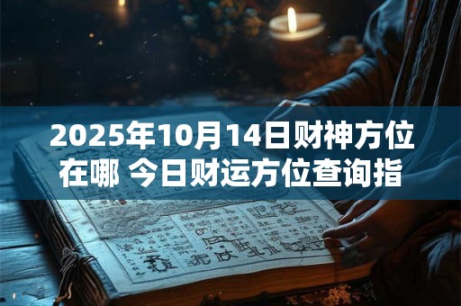 2025年10月14日财神方位在哪 今日财运方位查询指南