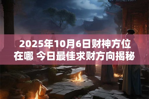 2025年10月6日财神方位在哪 今日最佳求财方向揭秘