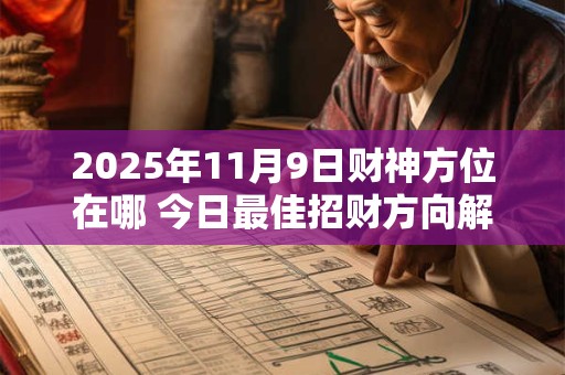 2025年11月9日财神方位在哪 今日最佳招财方向解析