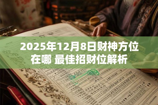 2025年12月8日财神方位在哪 最佳招财位解析