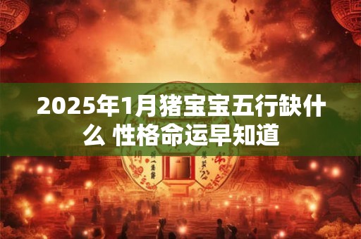 2025年1月猪宝宝五行缺什么 性格命运早知道